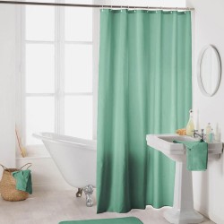 Κουρτίνα μπάνιου με κρίκους Σχ.Essencia mint διαστάσεων 180x200cm 100% pol.