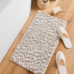 Πατάκι μπάνιου Σχ.Friza white-sand 100% polyester διαστάσεων 45x75cm