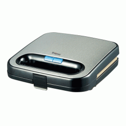 Τοστιέρα Primo PRSM-40243 2 θέσεων μαύρη-inox με αντικολλητικές γκριλ πλάκες 