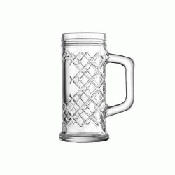 Ποτήρι μπύρας γυάλινο χωρητικότητας 400ml Uniglass Tankard RHOMBUS 