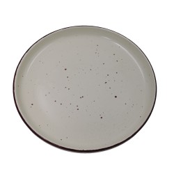 Πιάτο φαγητού πορσελάνη “Τόκυο” σε χρώμα μπεζ διαμέτρου 27cm