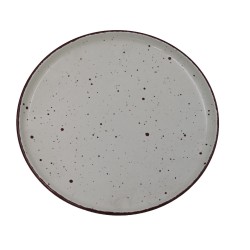 Πιάτο γλυκού πορσελάνη “Τόκυο” σε χρώμα μπεζ διαμέτρου 21cm