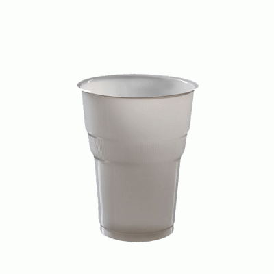 Ποτήρι 503 νερού Lariplast σε λευκό χρώμα χωρητικότητας 250ml σε πακέτο των 50 τεμαχίων