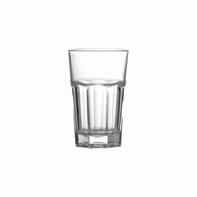 Διάφανο ποτήρι νερού γυάλινο χωρητικότητας 270ml της σειράς Marocco Uniglass διαμέτρου 77mm