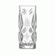 Γυάλινο ποτήρι σκαλιστό ψηλό ιδανικό για ποτό και coctail χωρητικότητας 48cl διαστάσεων Φ8.5x15.6cm STATUS UNIGLASS