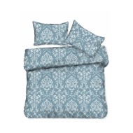 Σεντόνι Flat σχέδιο Floral petrol 100% cotton διαστάσεων 160x260cm