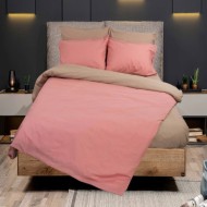 Σετ παπλωματοθήκη Σχ. Rainbow μονόχρωμη poly/cotton 144 κλωστών διαστάσεων 160x250cm σε χρώμα Amethyst 