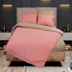 Σετ παπλωματοθήκη Σχ. Rainbow μονόχρωμη poly/cotton 144 κλωστών διαστάσεων 160x250cm σε χρώμα Amethyst 