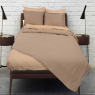 Σετ παπλωματοθήκη Σχ. Rainbow μονόχρωμη poly/cotton 144 κλωστών διαστάσεων 220x250cm σε χρώμα Smoke