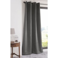 Κουρτίνα Coveri black out διαστάσεων 140x270cm έτοιμη ραμμένη με κρίκους 100% πολυεστέρας σε χρώμα σκούρο γκρι Κουρτίνα Coveri black out διαστάσεων 140x270cm έτοιμη ραμμένη με κρίκους 100% πολυεστέρας σε χρώμα σκούρο γκρι