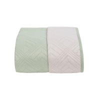 Κουβερλί ultrasonic Σχ. Roman 100% microfiber διαστάσεων 160x220cm σε χρώμα μέντα  Κουβερλί ultrasonic Σχ. Roman 100% microfiber διαστάσεων 160x220cm σε χρώμα μέντα