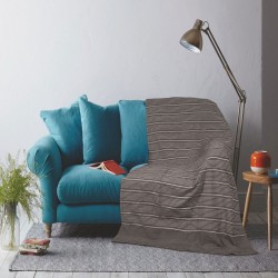 Ριχτάρι μεμονωμένο Σχ. Chain 100% cotton διαστάσεων 180x250cm σε χρώμα Beige