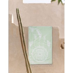Πετσέτα θαλάσσης διπλής όψης Σχ. Dream catcher 60%cotton-40% pol. διαστάσεων 90x180cm σε χρώμα της μέντας Πετσέτα θαλάσσης διπλής όψης Σχ. Dream catcher 60%cotton-40% pol. διαστάσεων 90x180cm σε χρώμα της μέντας
