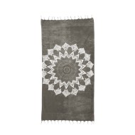 Πετσέτα θαλάσσης διπλής όψης Σχ. Boho 60%cotton-40% pol. διαστάσεων 90x180cm σε γκρι χρώμα Πετσέτα θαλάσσης διπλής όψης Σχ. Boho 60%cotton-40% pol. διαστάσεων 90x180cm σε γκρι χρώμα