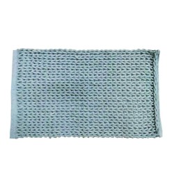 Πατάκι μπάνιου Σχ. Carve 100% cotton διαστάσεων 50x80cm σε χρώμα Light Grey