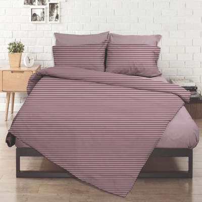 Σεντόνι λάστιχο εμπριμέ Σχ. Chic lilac poly/cotton 144 κλωστών διαστάσεων 180x200cm