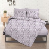 Σετ σεντόνια εμπριμέ Σχ. Flower lilac poly/cotton διαστάσεων 240x270cm Σετ σεντόνια εμπριμέ Σχ. Flower lilac poly/cotton διαστάσεων 240x270cm
