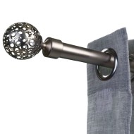 Κουρτινόβεργα επεκ/μενη Σχ.Globe 160cm-300cm Φ16/19mm Black nickel Κουρτινόβεργα επεκ/μενη Σχ.Globe 160cm-300cm Φ16/19mm Black nickel