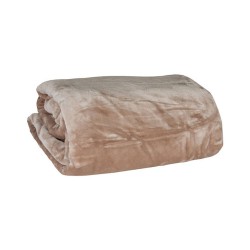 Κουβέρτα μονόχρωμη Σχ.Maya 490 gsm 100% polyester διαστάσεων 220x240cm σε χρώμα Beige