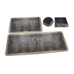 Πατάκι κουζίνας printed BLR Σx.The heart διαστάσεων 55x120cm