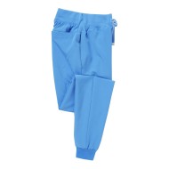 Γυναικείο ελαστικό παντελόνι νοσηλευτικής Jogger με λάστιχο στους αστραγάλους σε γαλάζιο χρώμα νούμερο 3XLarge