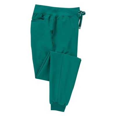 Γυναικείο ελαστικό παντελόνι νοσηλευτικής Jogger με λάστιχο στους αστραγάλους σε πράσινο χρώμα νούμερο Large