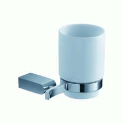 Επιτοίχια βάση Ray Power από μασίφ βαρέως τύπου με ποτηροθήκη λευκής πορσελάνης