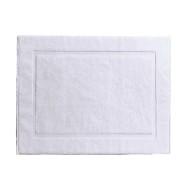 Πατάκι μπάνιου ξενοδοχείου 100% cotton σε λευκό χρώμα διαστάσεων 50x70cm