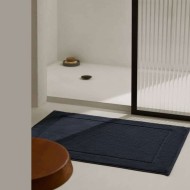 Πατάκι μπάνιου ξενοδοχείου 100% cotton σε μπλε σκούρο χρώμα διαστάσεων 50x70cm