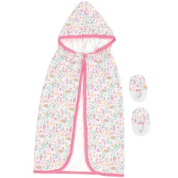 Σετ πετσέτα με κουκούλα και παντοφλάκια Σχ.ΒΜ20E διαστάσεων 90x70cm 85% cot+15% pol σε ροζ χρώμα