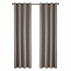 Κουρτίνα Full Blackout σκίασης με 8 κρίκους Total Art 8446 διαστάσεων 140x270cm σε χρώμα μπεζ