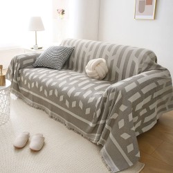 Ριχτάρια σετ 2τμχ Art 8615 διαστάσεων 180x250cm + 180x300cm σε χρώμα μπεζ