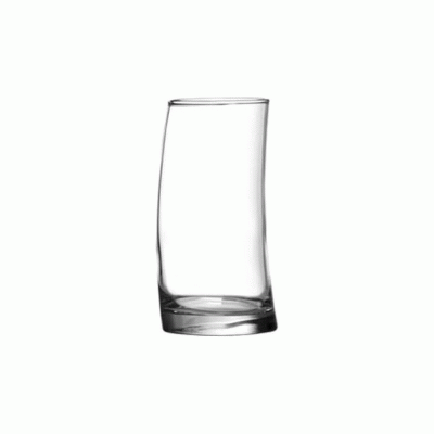 Ποτήρι νερού γυάλινο διάφανο χωρητικότητας 385ml της σειράς Uniglass Surf 