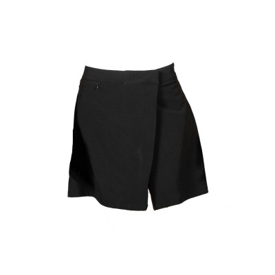 Γυναικεία φούστα και σορτς με 2 κρυφά κουμπιά και μπροστινή τσέπη με φερμουάρ σε μαύρο χρώμα σε νούμερο XL