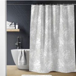 Κουρτίνα μπάνιου με κρίκους Σχ.Amber διαστάσεων 180x200cm 100% pol