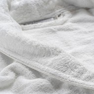 Μπουρνούζι 100% βαμβάκι Pennie με γιακά 440gsm L/XL σε λευκό χρώμα