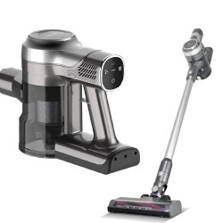 Επαναφορτιζόμενη ηλεκτρική σκούπα 2 σε 1 BRUNO 200W σε χρώμα ασημί Επαναφορτιζόμενη ηλεκτρική σκούπα 2 σε 1 BRUNO 200W σε χρώμα ασημί