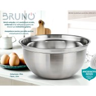 Ανοξείδωτο μπωλ διαμέτρου 26cm BRUNO από ανοξείδωτο ατσάλι Ανοξείδωτο μπωλ διαμέτρου 26cm BRUNO από ανοξείδωτο ατσάλι