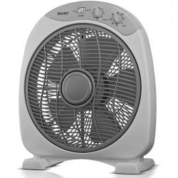 Ανεμιστήρας Box Fan BRUNO επιτραπέζιος/δαπέδου 38W 32cm σε γκρι χρώμα