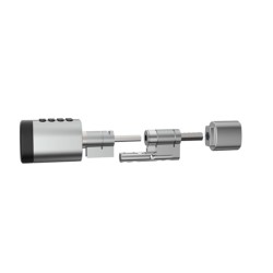 Bluetooth έξυπνος κύλινδρος με ψηφιακό πληκτρολόγιο και δαχτυλικό αποτύπωμα LILIWISE C1 V.A 95 σε μαύρο χρώμα 