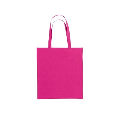 Τσάντα αγοράς με μακριά χερούλια διαστάσεων 38x42cm σε χρώμα φούξια