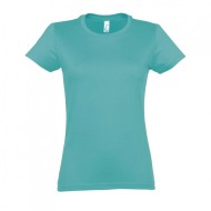 Κοντομάνικο T-shirt Imperial γυναικείο σε χρώμα Carribean Blue νούμερο 2XL 100% βαμβακερό Κοντομάνικο T-shirt Imperial γυναικείο σε χρώμα Carribean Blue νούμερο 2XL 100% βαμβακερό