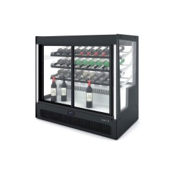 Βιτρίνα επιδαπέδια ψυχόμενη 910watt με 2 ράφια κρασιού διαστάσεων 1015x620x950mm