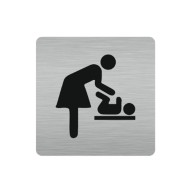 Πινακίδα για WC "Εγκαταστάσεις αλλαγής μωρού" διαστάσεων 10x10cm Πινακίδα για WC "Εγκαταστάσεις αλλαγής μωρού" διαστάσεων 10x10cm
