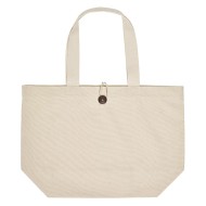 Τσάντα παραλίας Davos με ξύλινο κουμπί σε χρώμα φυσικό χωρητικότητας 30L 