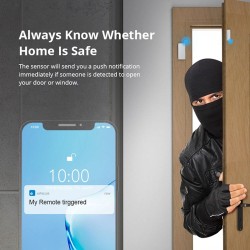 Ασύρματος μαγνητικός αισθητήρας SONOOF DW2-WI-FI λευκός με push ειδοποίηση στο smartphone