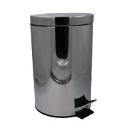 Κάδος με πεντάλ inox γυαλιστερό χωρητικότητας 5lt  Κάδος με πεντάλ inox γυαλιστερό χωρητικότητας 5lt