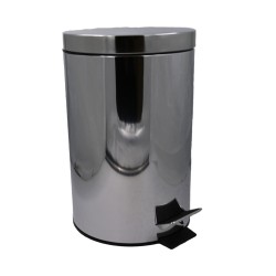 Κάδος με πεντάλ inox γυαλιστερό χωρητικότητας 12lt  Κάδος με πεντάλ inox γυαλιστερό χωρητικότητας 12lt