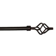 Κουρτινόβεργα μεταλλική πτυσσόμενη 22/25mm / 1.20-2.10m σε χρώμα καφέ Κουρτινόβεργα μεταλλική πτυσσόμενη 22/25mm / 1.20-2.10m σε χρώμα καφέ