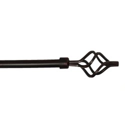 Κουρτινόβεργα μεταλλική πτυσσόμενη 16/19mm 1.20-2.10m σε χρώμα καφέ Κουρτινόβεργα μεταλλική πτυσσόμενη 16/19mm 1.20-2.10m σε χρώμα καφέ